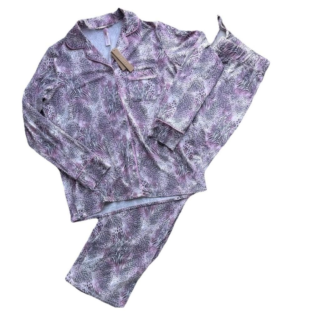 New SKIMS SLEEP LONG SLEEP SET IN BLOOM MINI MULTI ANIMAL PRINT SIZE MEDIUM NIB - Picture 2 of 6